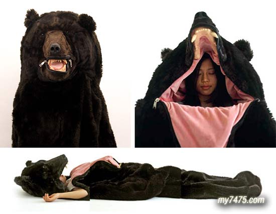 熊皮睡袋,艺术作品,睡袋,sleeping bag