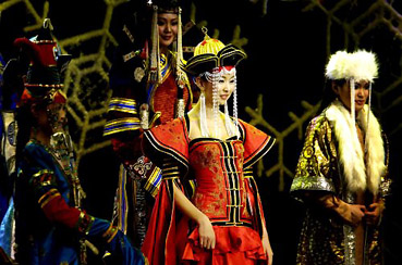 蒙古民族时装
