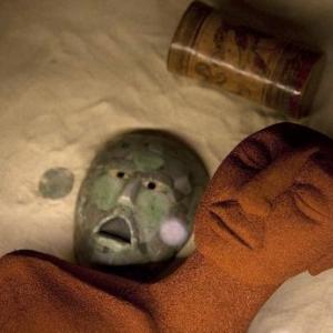 墨西哥城首次展出玛雅墓穴神秘首领面具